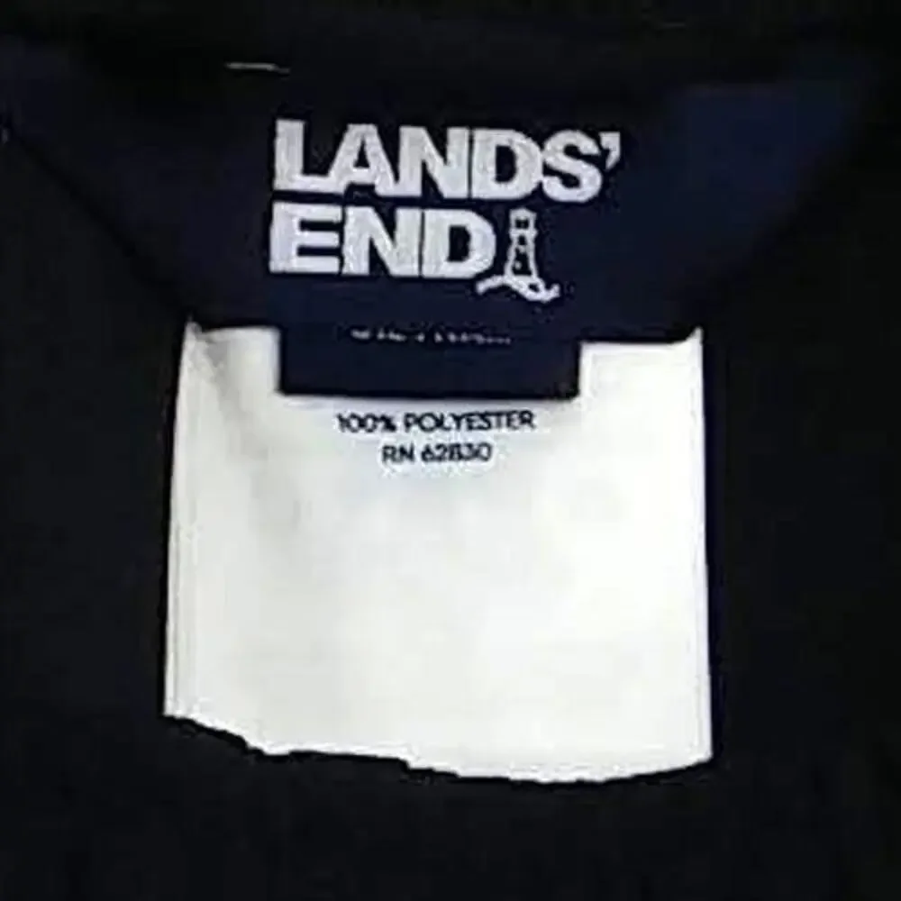 Lands End Mesh Shorts with Block M Extra Small (4-5) XS Navy Blue NEW